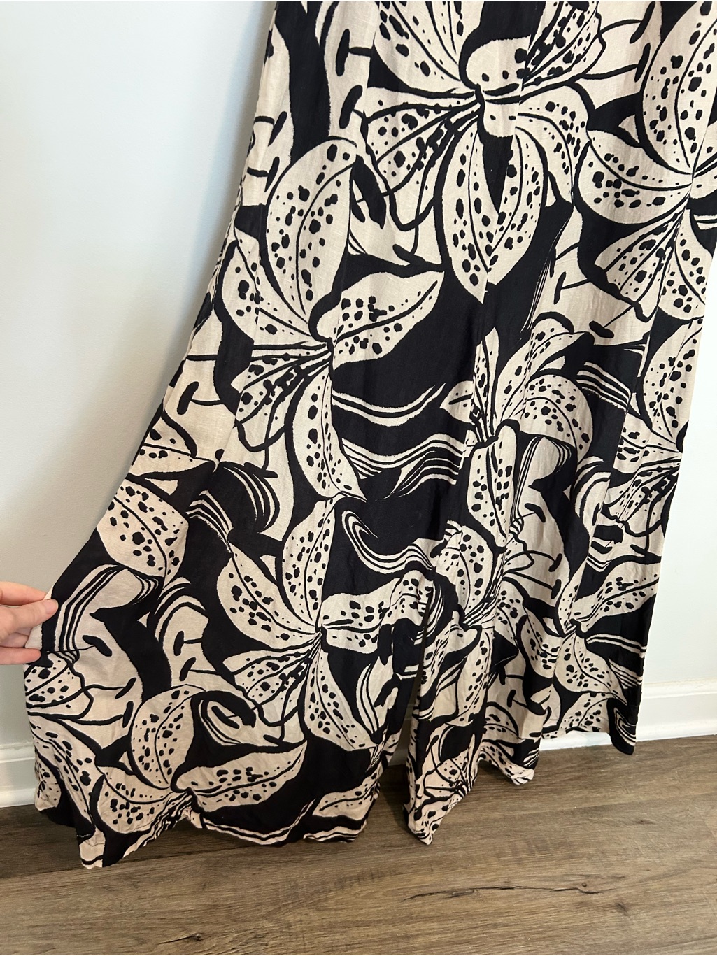 Mixed By Nasrin Wide Leg Lani Linen Jumpsuit Cala Lily Print — image 3 of 8